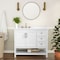 Flash Furniture Vega 42-in. Vanity w/Sink, Storage Cabinet w/Soft Close Doors, Open Shelf and 3 Drawers, White/Gold FS-VEGA42-WH-GLD-GG - alternate 1